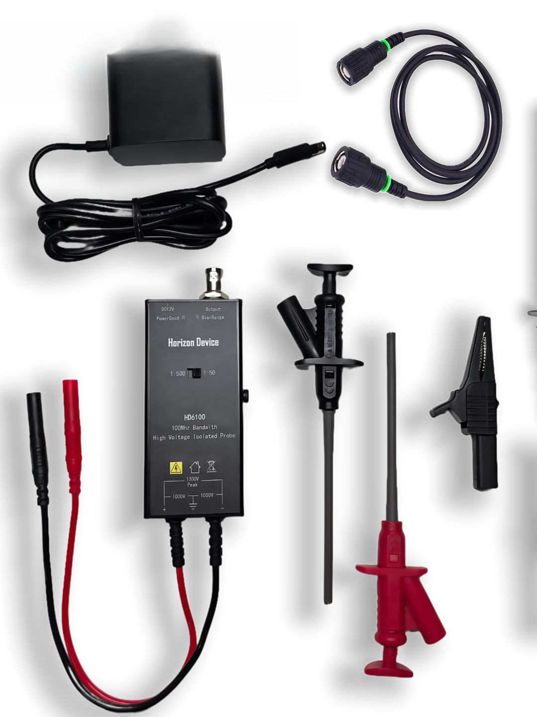 High Voltage Differential Probe 100Mhz 1300V - Aktive Sonde, isolierte Hochspannungsdifferentialsonde, 100 MHz
