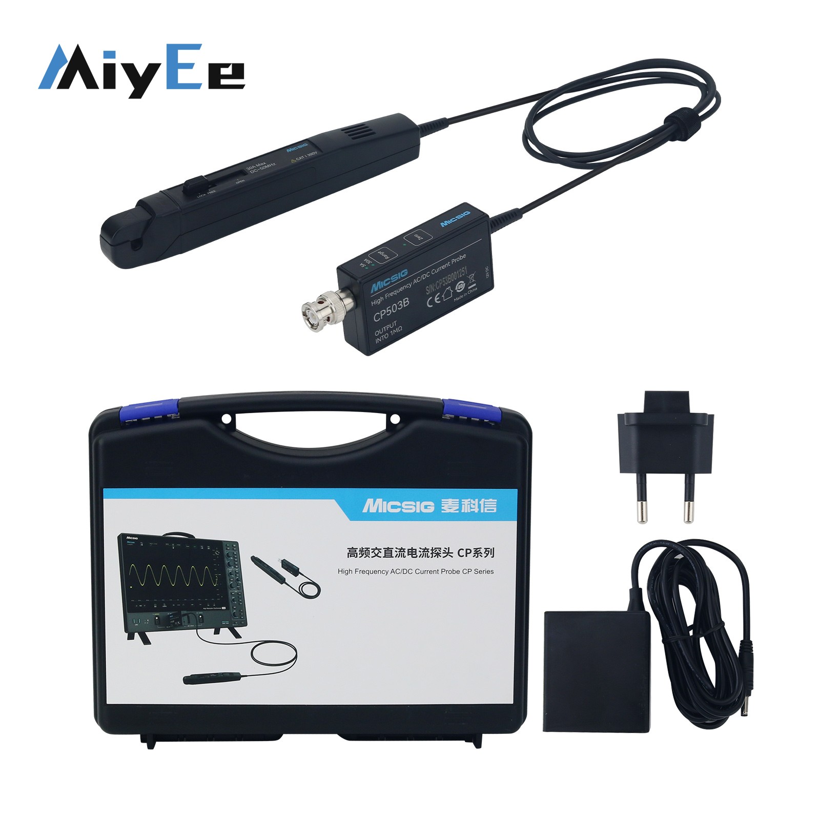 Micsig CP503B 50 MHz 5 A/30 A  – Current Probe Ac Dc 50Mhz Oscilloscope Bewertung und Preis