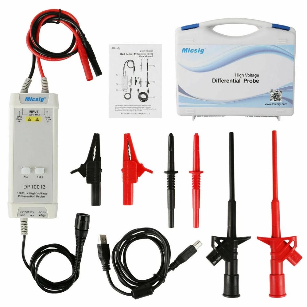 2025Micsig Oszilloskop 1300 V  – High Voltage Differential Probe 100Mhz 1300V Bewertung und Preis