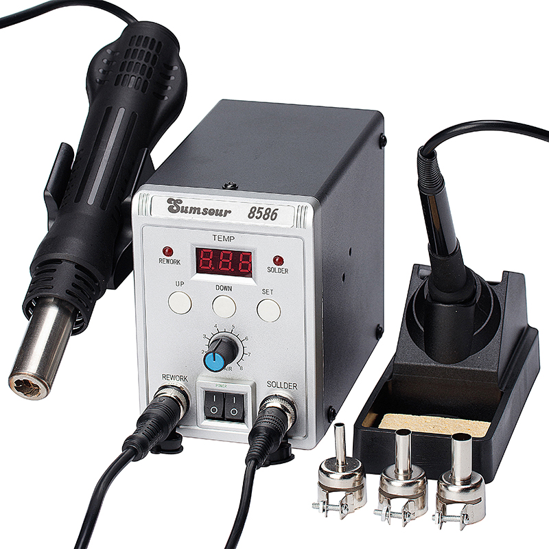 8586 700 W 2 in 1 Digital Disp – Smd Rework Station Hot Air Soldering 2 In 1 Bewertung und Preis