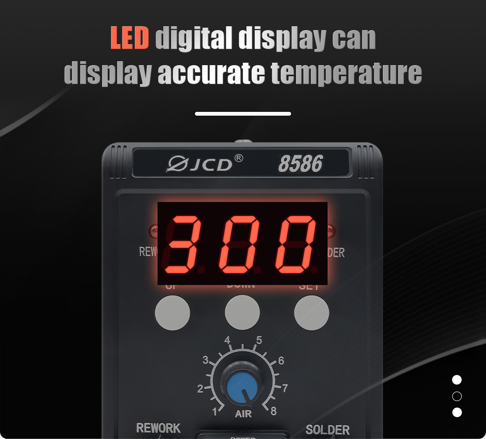 JCD 2-in-1 Lötstation 8586 mit – Smd Rework Station Hot Air Soldering 2 In 1 Bewertung und Preis